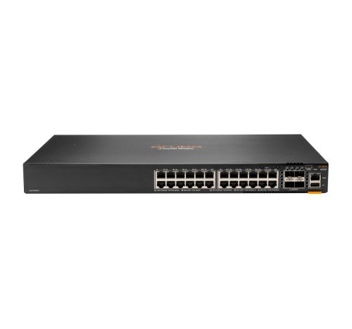 HPE Aruba Networking CX 6300F 24‑port 1GbE and 4‑port SFP56 Managed L3 Gigabit Ethernet (10/100/1000) 1U Grey