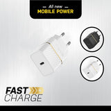 OtterBox EU Wall Charger 20W - 1X USB-C 20W USB-PD, Cloud Dust White