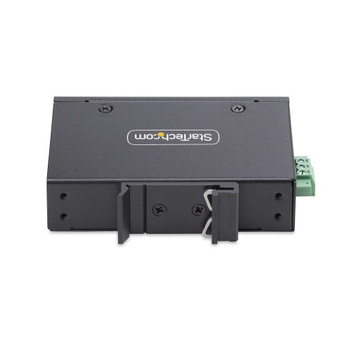 StarTech.com 5-Port Unmanaged Industrial Network Switch, 100/1000 Ethernet, DIN Rail/Wall-Mountable, Rugged IP30 Gigabit Switch, -40F-167F, 9~60V DC, TAA Compliant