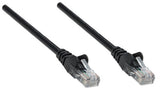 Intellinet Network Patch Cable, Cat5e, 20m, Black, CCA, U/UTP, PVC, RJ45, Gold Plated Contacts, Snagless, Booted, Lifetime Warranty