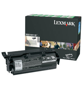 Lexmark X651H11E Toner cartridge black return program, 25K pages ISO/IEC 19752 for Lexmark X 650/656