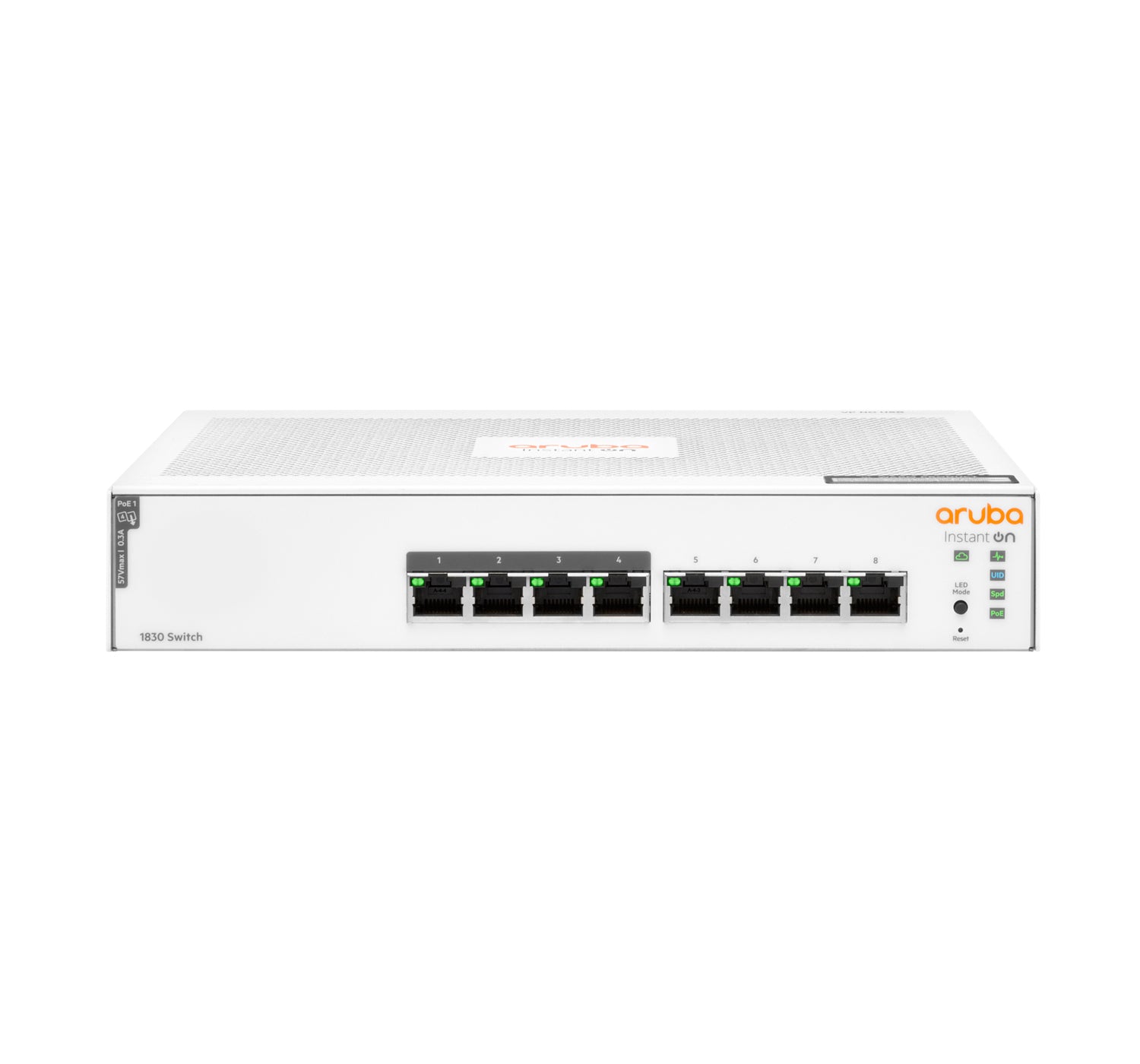 HPE Aruba Networking Aruba Instant On 1830 8G 4p Class4 PoE 65W Managed L2 Gigabit Ethernet (10/100/1000) Power over Ethernet (PoE) 1U  - Networking - HPE