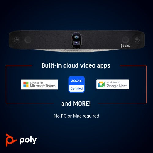 HP Poly Studio X70 All-In-One Video Bar with TC10 Controller Kit