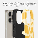 BURGA Lemon Tart mobile phone case 15.5 cm (6.1") Cover Yellow, White