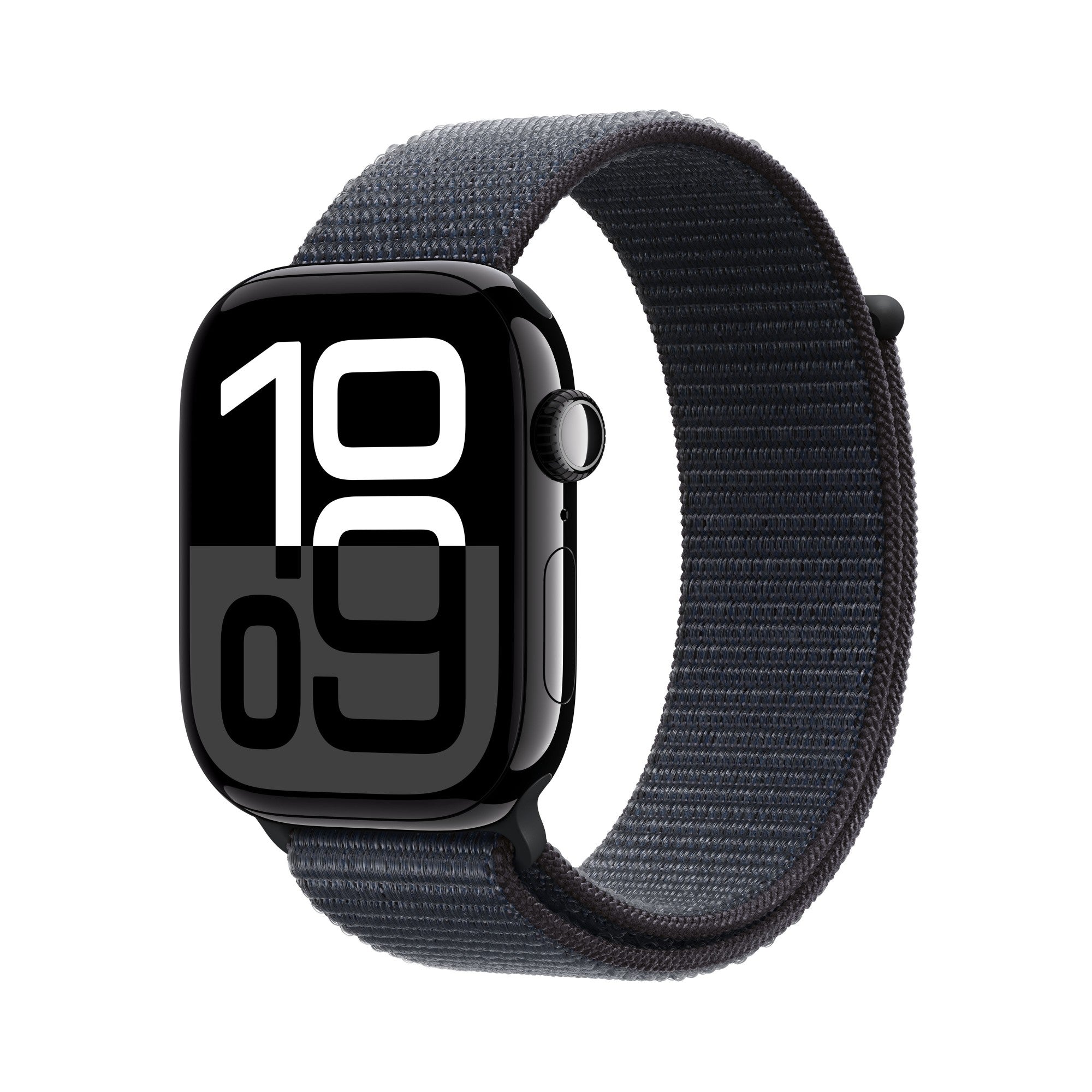 Watch Series 10 GPS 46mm Jet Black Aluminium Case with Ink Sport Loop