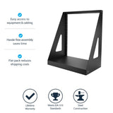 StarTech.com 2-Post 12U Heavy-Duty Desktop Server Rack, Small Open Frame 19in Computer Rack, Compact Network Rack for AV / Studio / Data / IT Equipment, TAA Compliant - Free Standing Two-Post Home/Office Rack