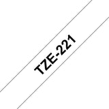 Brother TZE-221 DirectLabel black on white Laminat 9mm x 8m for Brother P-Touch TZ 3.5-18mm/6-12mm/6-18mm/6-24mm/6-36mm
