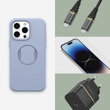 OtterBox OtterGrip Symmetry Series for iPhone 15 Pro Max, You Do Blue (Blue)
