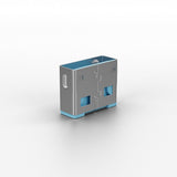 Lindy USB Port Blocker (without key) - Pack of 10, Colour Code: Blue
