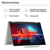 HP ENVY x360 16-ad0001na AMD Ryzen™ 7 8840HS Hybrid (2-in-1) 40.6 cm (16") Touchscreen 2K 16 GB LPDDR5-SDRAM 512 GB SSD Wi-Fi 6E (802.11ax) Windows 11 Home AI PC Silver