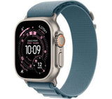 Apple Watch Ultra 3 GPS + Cellular 49mm Natural Titanium Case with Light Blue Alpine Loop - Medium