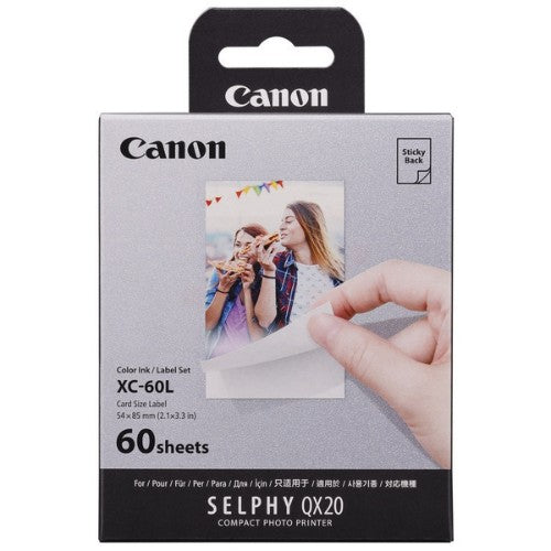 Canon 6756C001/XC-60L Photo cartridge Etikettes 54x85mm, 60 pages for Canon Selphy QX 20