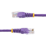 StarTech.com Cat5e Patch Cable with Molded RJ45 Connectors - 6 ft. - Purple