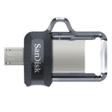 SanDisk 173386 USB flash drive 128 GB USB Type-A / Micro-USB Black, Transparent