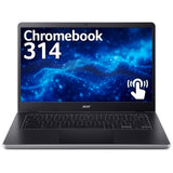 Acer Chromebook CB 314 N100 8G 128G 14" T Chrome OS Intel® N 35.6 cm (14") Touchscreen Full HD 8 GB LPDDR5-SDRAM 128 GB eMMC Wi-Fi 6E (802.11ax) ChromeOS Charcoal
