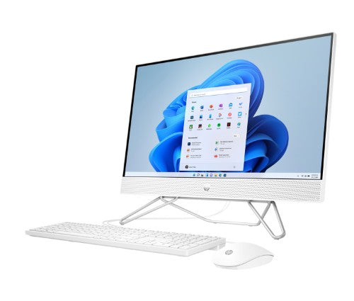 HP 24-cb1041na Bundle Intel® Core™ i5 i5-1235U 60.5 cm (23.8") 1920 x 1080 pixels All-in-One PC 8 GB DDR4-SDRAM 256 GB SSD NVIDIA GeForce MX450 Windows 11 Home Wi-Fi 5 (802.11ac) White