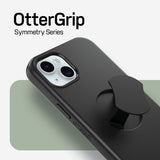OtterBox OtterGrip Symmetry Series for iPhone 15 Plus, Black