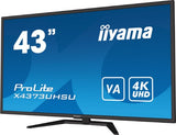 iiyama ProLite X4373UHSU-B1 computer monitor 108 cm (42.5") 3840 x 2160 pixels 4K Ultra HD Black