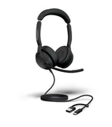 Jabra Evolve2 50 Headset Wired Head-band Office/Call center USB Type-C / USB Type-A Bluetooth Black