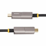 StarTech.com 50ft (15.2m) USB-C to HDMI 2.0 Active Optical Cable (AOC), 4K 60Hz, CL3 Rated, Unidirectional USB Type-C to HDMI Adapter Cable