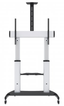 Manhattan Trolley Mount Stand for TV & Monitors, For screens: 60" to 100",VESA compatibility:all between 200x200 to 800x600mm -check the dimensions of the four mounting holes on back of screen to ensure it fits,Max 100kg,Height adjustable 1200 to 1685mm,L