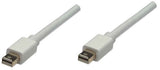Manhattan Mini DisplayPort 1.2 Cable, 4K@60Hz, 1m, Male to Male, Bi-Directional, White, Lifetime Warranty, Equivalent to MDPMM1MW.