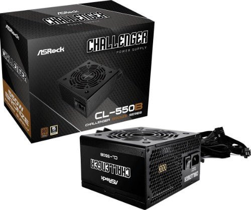 Asrock CL-550B Challenger power supply unit 550 W 20+4 pin ATX ATX Black