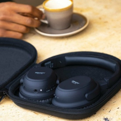 Lindy BNX-60 Wireless Active Noise Cancelling Headphones with aptX, Matt Black