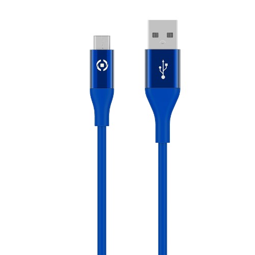 Celly USBMICROCOLORBL USB cable USB 2.0 1 m USB A Micro-USB B Blue