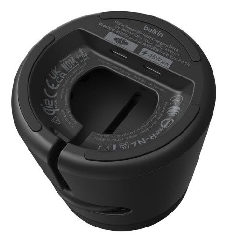 Belkin UltraCharge Smartphone, Smartwatch, Headphones Black USB Wireless charging Fast charging Indoor