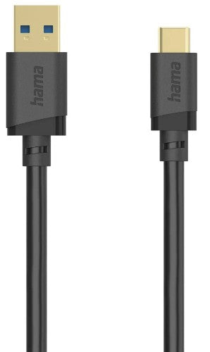 Hama 00202006 USB cable USB 3.2 Gen 1 (3.1 Gen 1) 1.5 m USB A USB C 5 Gbit/s Black