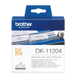 Brother DK-11204 DirectLabel Etikettes 17mm x 54mm 400 for Brother P-Touch QL/700/800/QL 12-102mm/QL 12-103.6mm