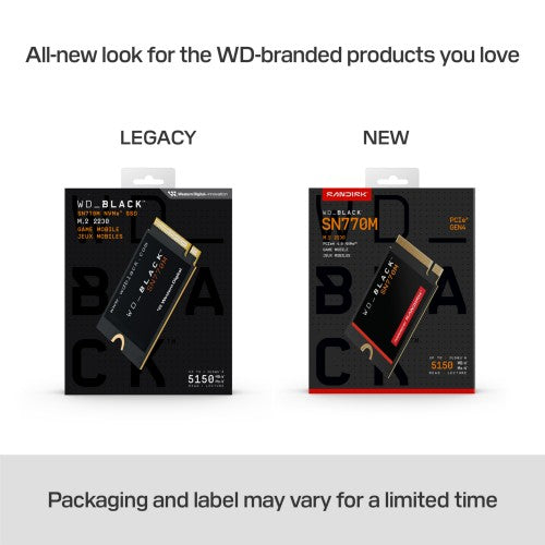 Western Digital Black WD_BLACK™ SN770M NVMe™ SSD POWERED BY SANDISK 1 TB