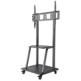 Manhattan Trolley Mount Stand for TV & Monitors, For screens 37" to 100", VESA compatability: all between 200x200 to 800x600mm - check the dimensions of the four mounting holes on back of screen to ensure it fits, Max 150kg, Black, LFD, Stand, Bracket