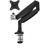 StarTech.com Desk Mount Monitor Arm - Heavy Duty Ergonomic VESA Monitor Arm - Single 9kg Display - Full Motion, Height Adjustable, Articulating - Aluminum - C-Clamp/Grommet- Black
