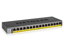 NETGEAR GS116LP Unmanaged Gigabit Ethernet (10/100/1000) Power over Ethernet (PoE) Black