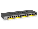 NETGEAR GS116LP Unmanaged Gigabit Ethernet (10/100/1000) Power over Ethernet (PoE) Black