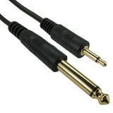 Cables Direct 2M6M3-010 audio cable 10 m 3.5mm 6.35mm Black