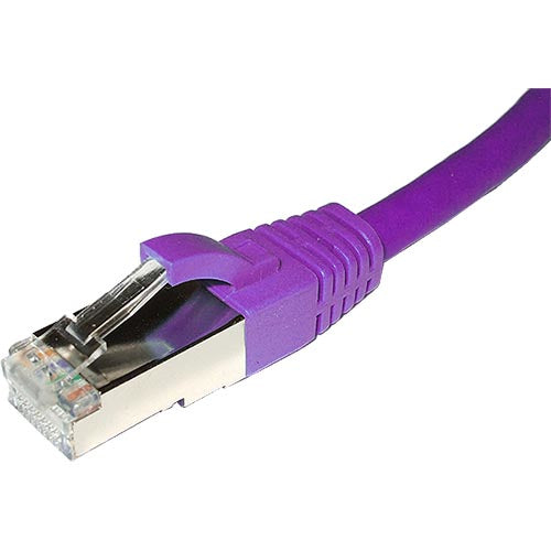 Cablenet 0.3m Cat6a RJ45 Violet S/FTP LSOH 26AWG Snagless Booted Patch Lead  - Computer Cables - Cablenet