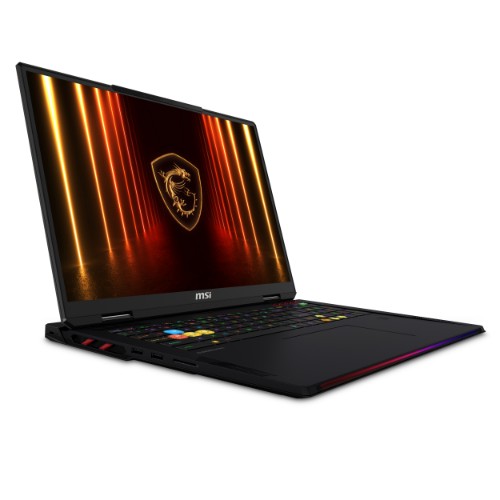 MSI Raider 18 HX AI A2XWJG-009UK Intel Core Ultra 9 285HX Laptop 45.7 cm (18") UHD+ 64 GB DDR5-SDRAM 4 TB SSD NVIDIA GeForce RTX 5090 Wi-Fi 7 (802.11be) Windows 11 Home Advanced UK English Black