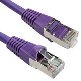 Cables Direct Cat6a, 1m networking cable Violet S/FTP (S-STP)