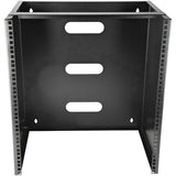 StarTech.com 12U Wall Mount Network Rack - 14 Inch Deep (Low Profile) - 19" Patch Panel Bracket for Shallow Server and IT Equipment, Network Switches - 125lbs/57kg Weight Capacity, Black