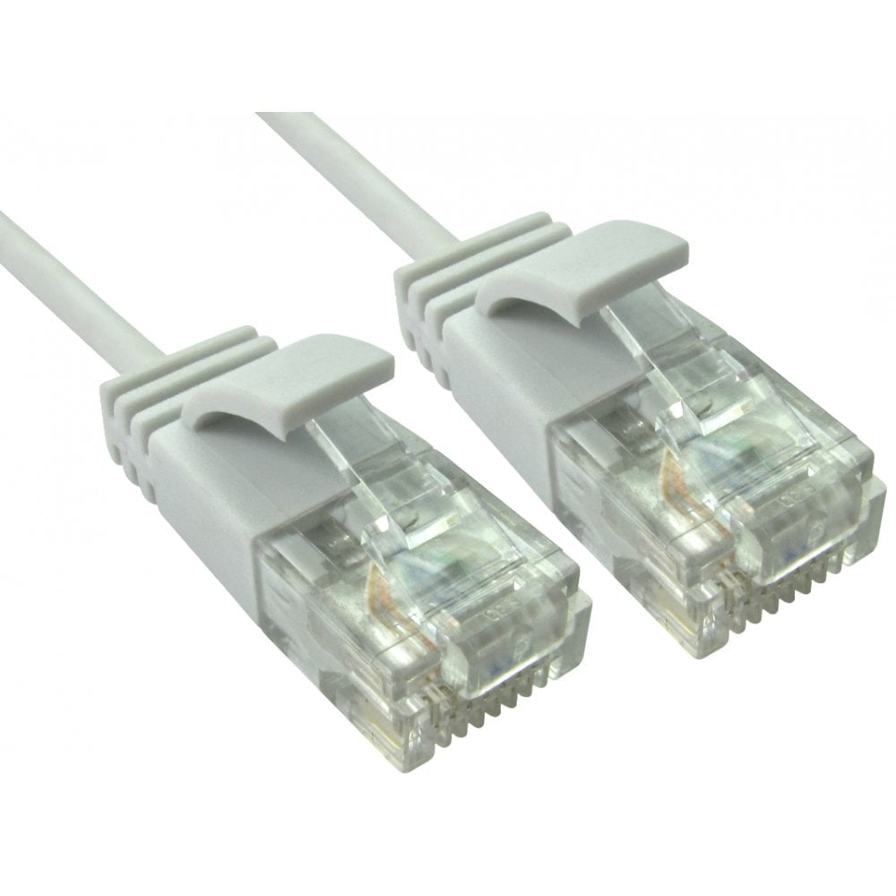 Cables Direct ERSLIM-102W networking cable White 2 m Cat6 U/UTP (UTP)  - Computer Cables - Cables Direct