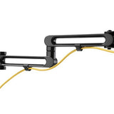 StarTech.com Desk Mount Dual Monitor Arm - Desk Clamp VESA Compatible Monitor Mount for up to 32 inch Displays - Ergonomic Articulating Monitor Arm - Height Adjustable/Tilt/Swivel/Rotating