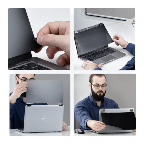 StarTech.com 13.3-inch 16:10 Bright Privacy Screen Filter with Touch, Flip-Over, 75% Light Transmittance, Anti-Glare Privacy Filter, +/- 30 Deg. View Angle