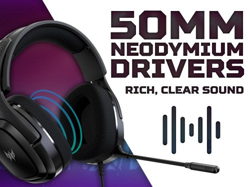 Acer Predator Galea 365 Gaming Headset with Control Box