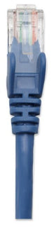 Intellinet Network Patch Cable, Cat5e, 10m, Blue, CCA, U/UTP, PVC, RJ45, Gold Plated Contacts, Snagless, Booted, Lifetime Warranty