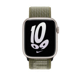 Apple 45mm Sequoia/Pure Platinum Nike Sport Loop