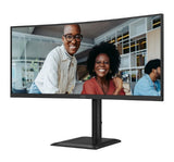 AOC E4 CU34E4CV computer monitor 86.4 cm (34") 3440 x 1440 pixels UltraWide Quad HD LCD Black