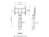 Multibrackets M Motorized Public Floormount 160kg Black SD